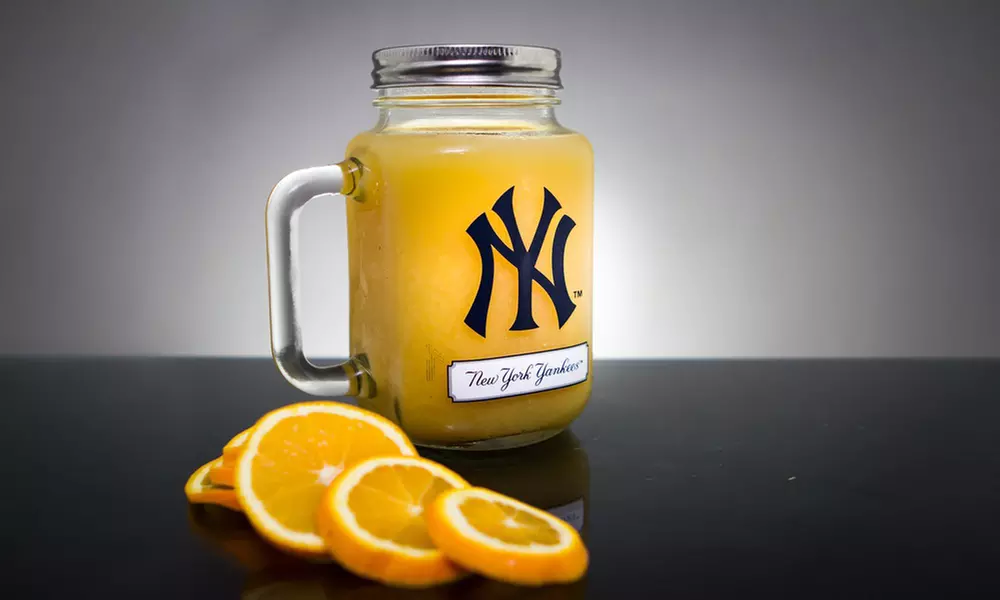 Duck House MLB Mason Glass Jar with Stainless Steel Lid (20 or 30 Oz.) - Primary Image