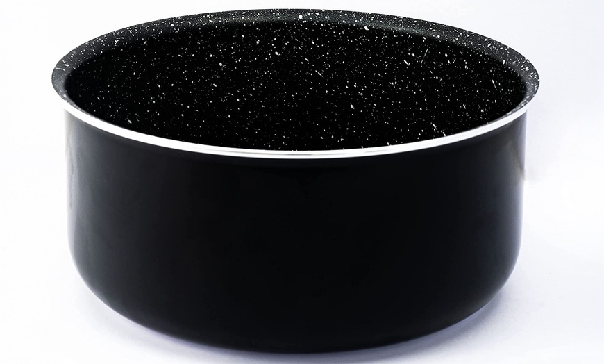 Image 16: 5-, 7-, oder 17-tlg. Herzberg Kochgeschirr-Set mit abnehmbarem Griff