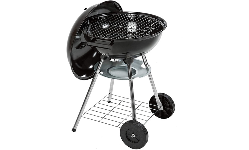 Image 11: AMOS Portable BBQ Charcoal Grill or Kettle BBQ Grill