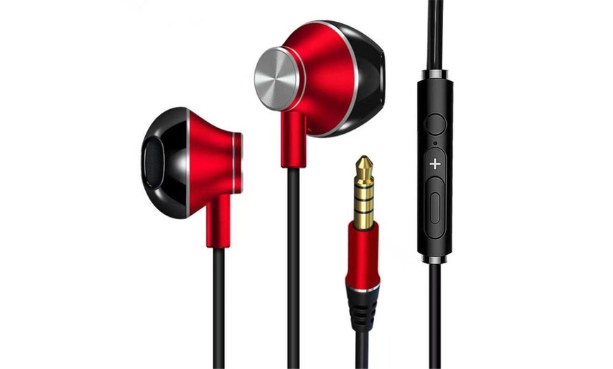 Image 2: In-Ear Earphones with Microphone