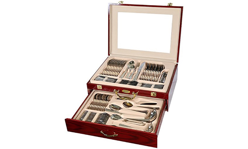 Image 1: 84-Piece Cutlery Set for 12 People