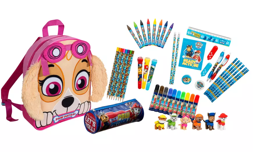 Image 9: Paw Patrol Backpack & Stationary Bundle