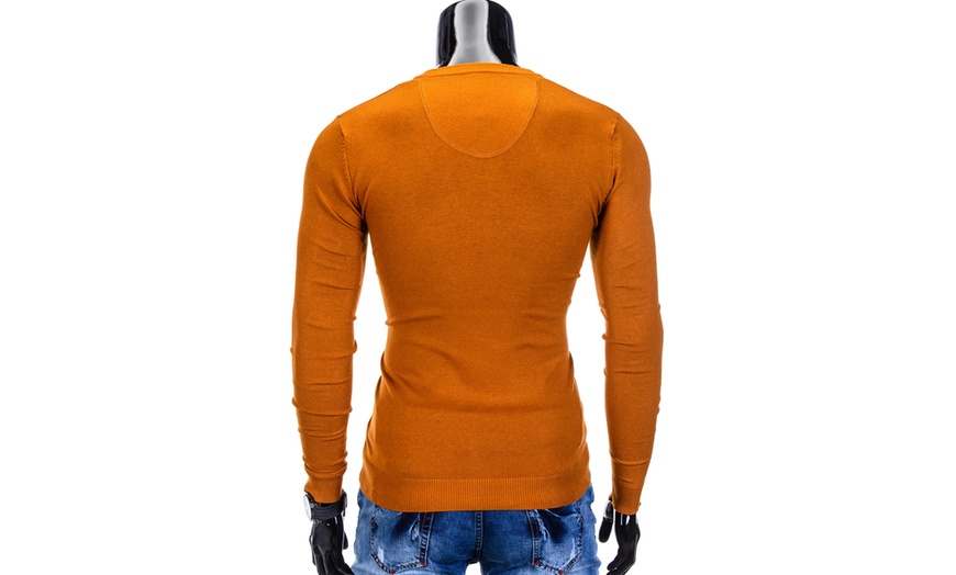 Image 3: Men's V-Neck Sweater