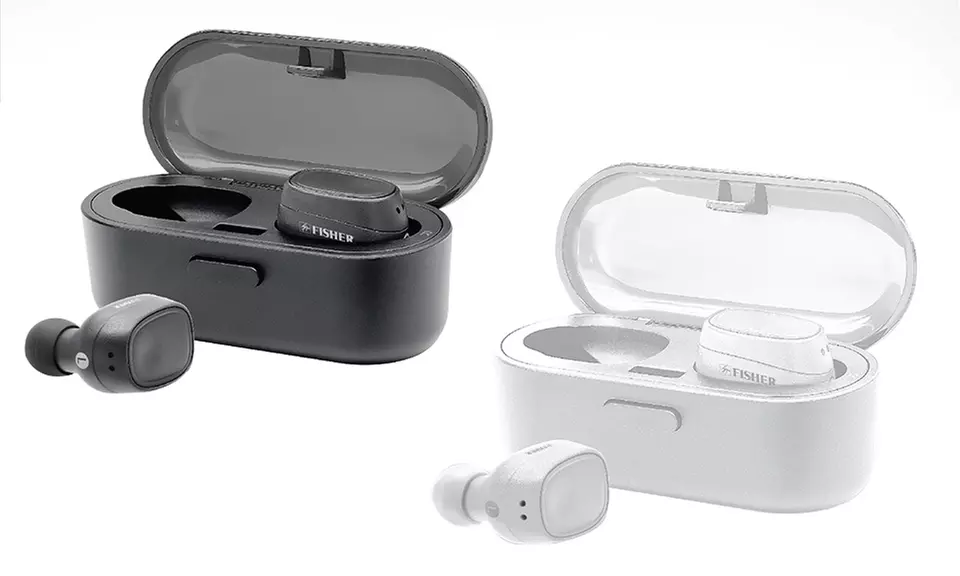 Fisher FTW100 Freedom Sound True Wireless Earphones with Portable Charging Case - Primary Image