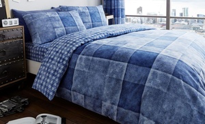 Gaveno Cavailia Denim Check Duvet Set