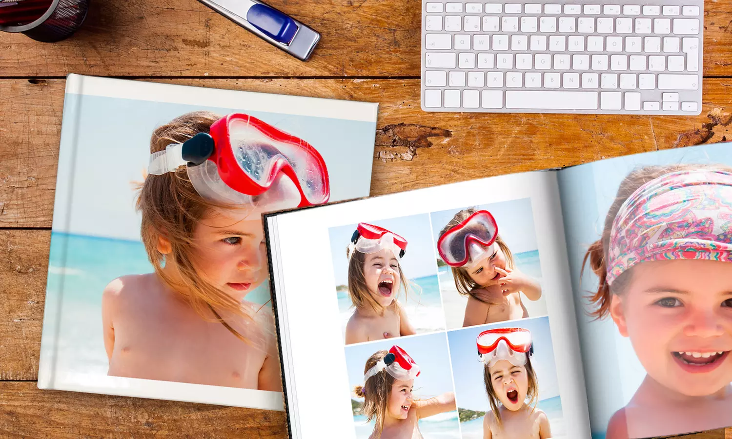 1, 2 o 3 fotolibri con copertina fotografica rigida