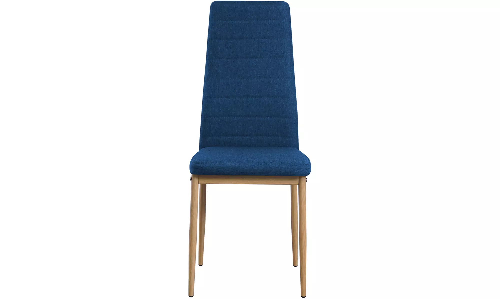 Silla moderna con asiento de tela y patas de metal, de Sampur