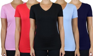 Women's Slim-Fit V-Neck Tee 