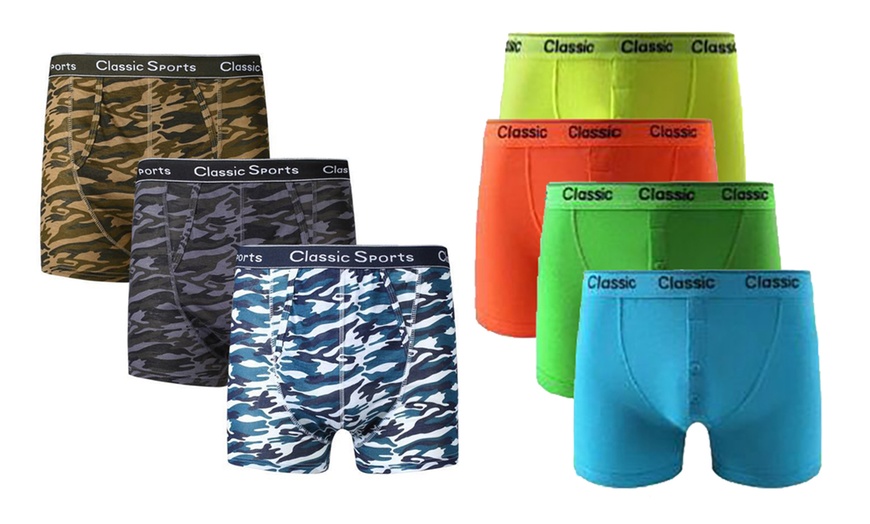 Image 1: 12-Pack of Men's Printed Boxers