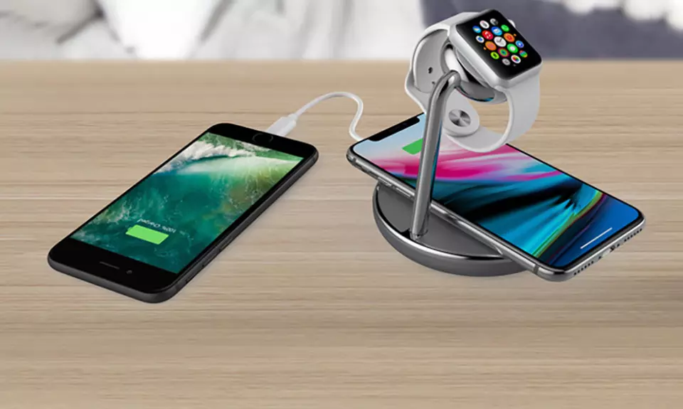 Tech Elements Dual Wireless Charger for Smartphone & Apple Watch (Apple-Certified) - Second Medium