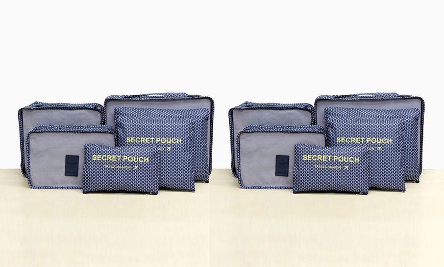 Image 7: One or Two Six-Piece Luggage Organiser Sets