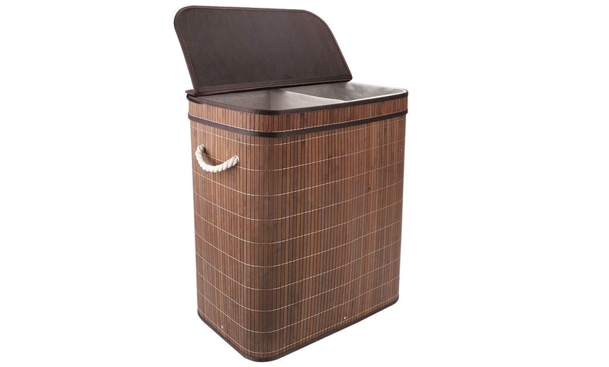 Image 10: Bamboo Laundry Basket