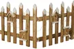 One or Two Wooden Festive Fences with LED Lights - Second Medium
