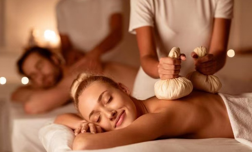 Image 1: Valentine’s 2-Hour Couples Massage, Reflexology, Deep Tissue Massage