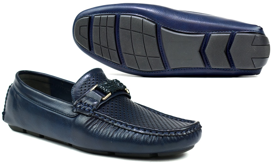 Image 11: Men's Perforated Loafers