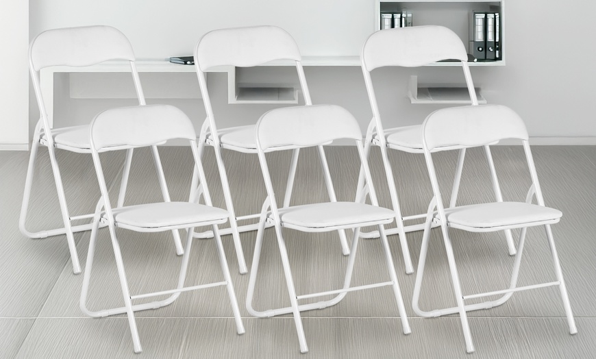 Image 6: Lot de 6 chaises pliables 