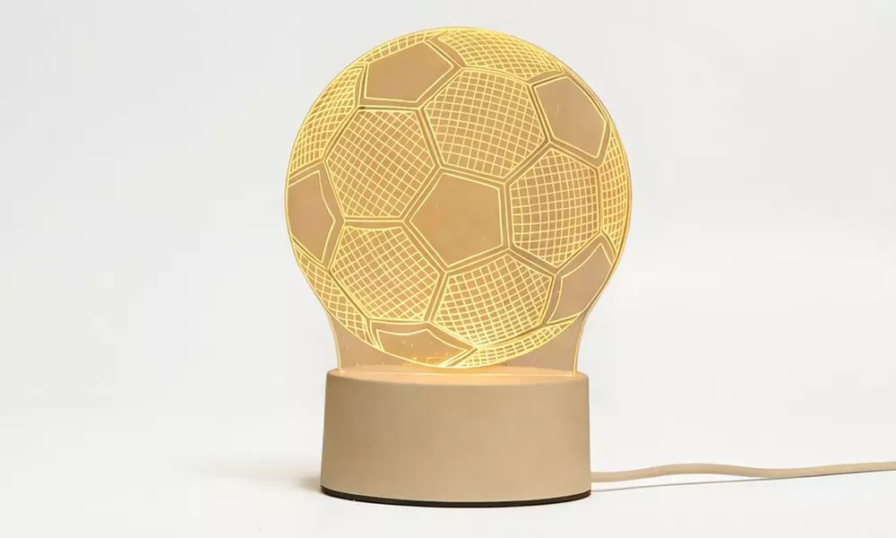 USB LED Sports Acrylic Night Light Table Lamp