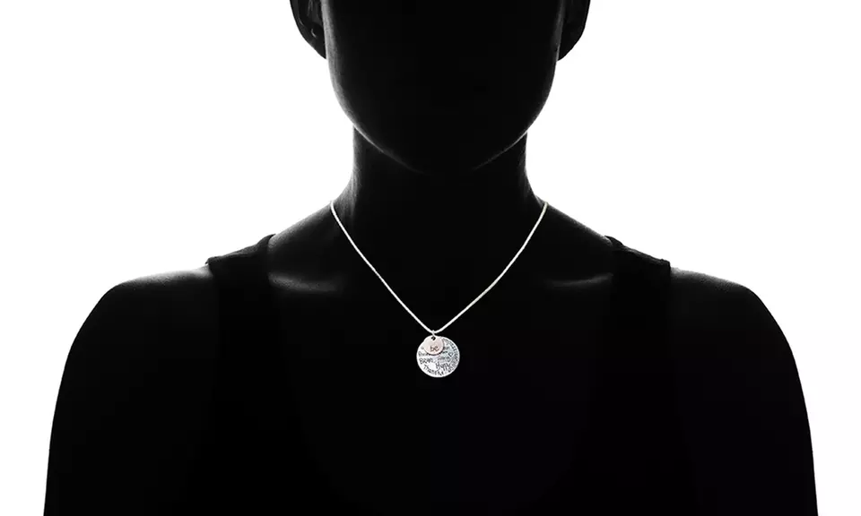 Be Inspirational Necklace 14k Rose gold Plated Sterling Silver - Second Medium