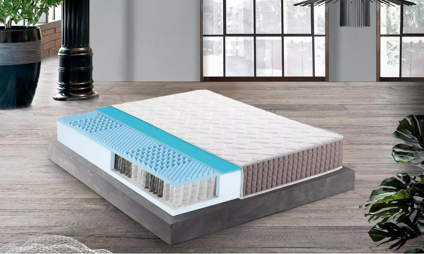 Mentor Taschenfederkern- und Gel-Memory-Schaum Matratze „Greentech Med Maximum" in der Größe nach Wahl - Primary Image