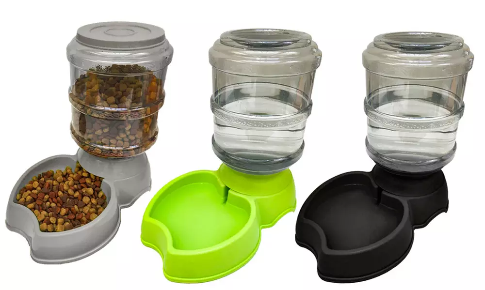 Animal Planet Food Dispenser and Water Fountain Set (2-Pack) - Primary Image
