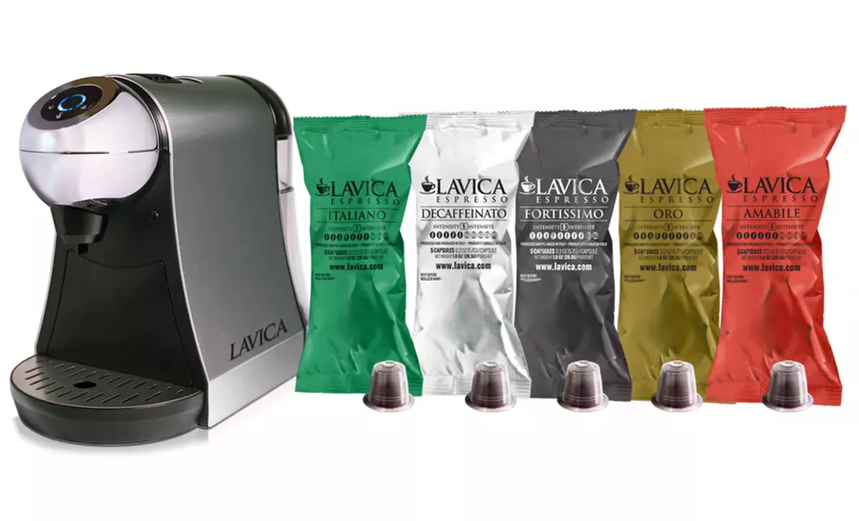 Up to 41% Off Lavica Nespresso Compatible Brewers Kits, with Coffee or Tea Capsules - Second Medium