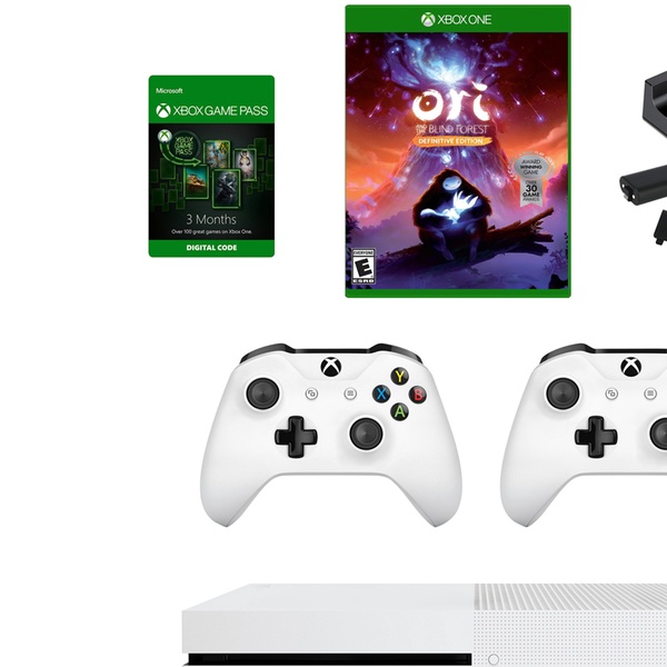 xbox one s with ori game and dual charger