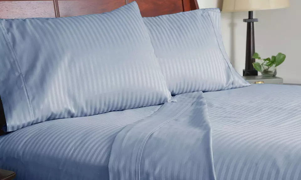 Clearance: 300-Thread-Count Cotton-Rich Sateen Sheet Set - Primary Image