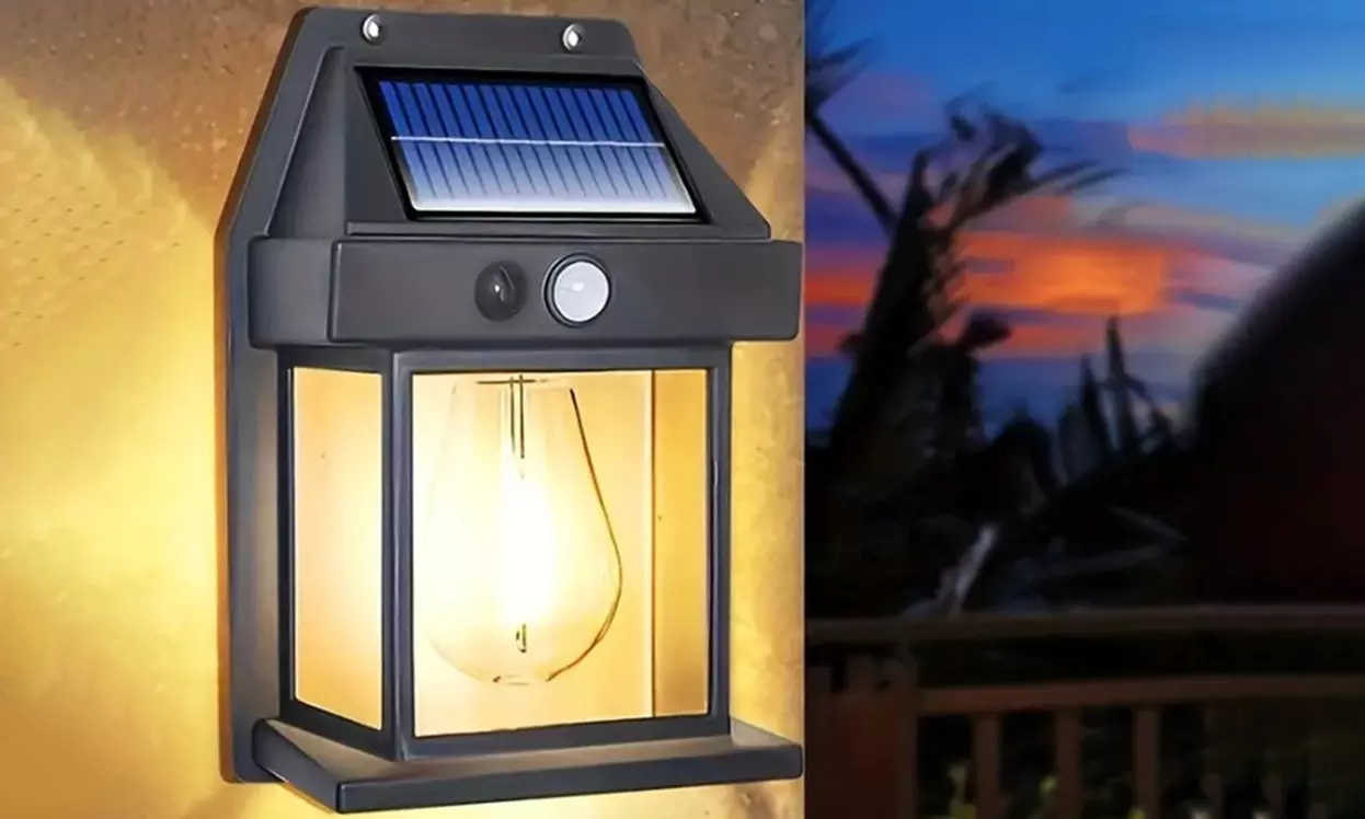 Up to Four Pieces of Motion Sensor Solar Wall Lights