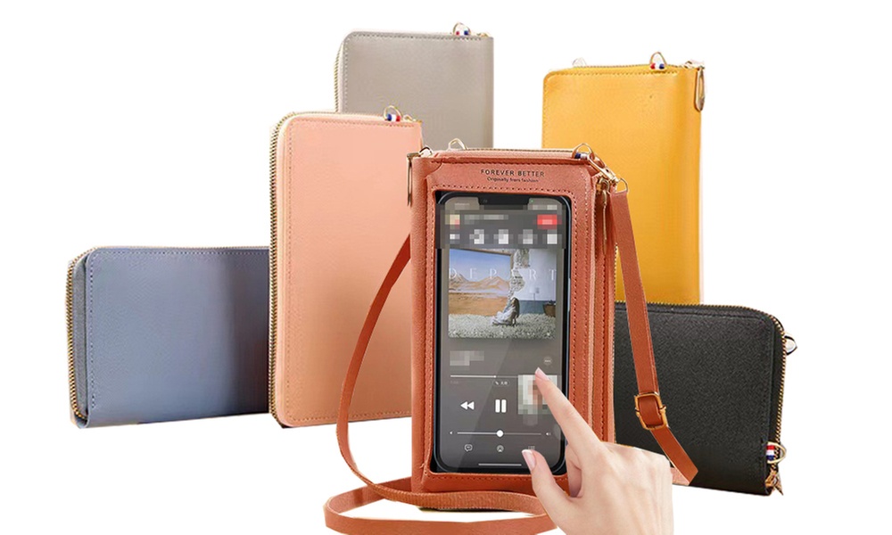 Waterproof Crossbody Phone Bag with USB Charger Port