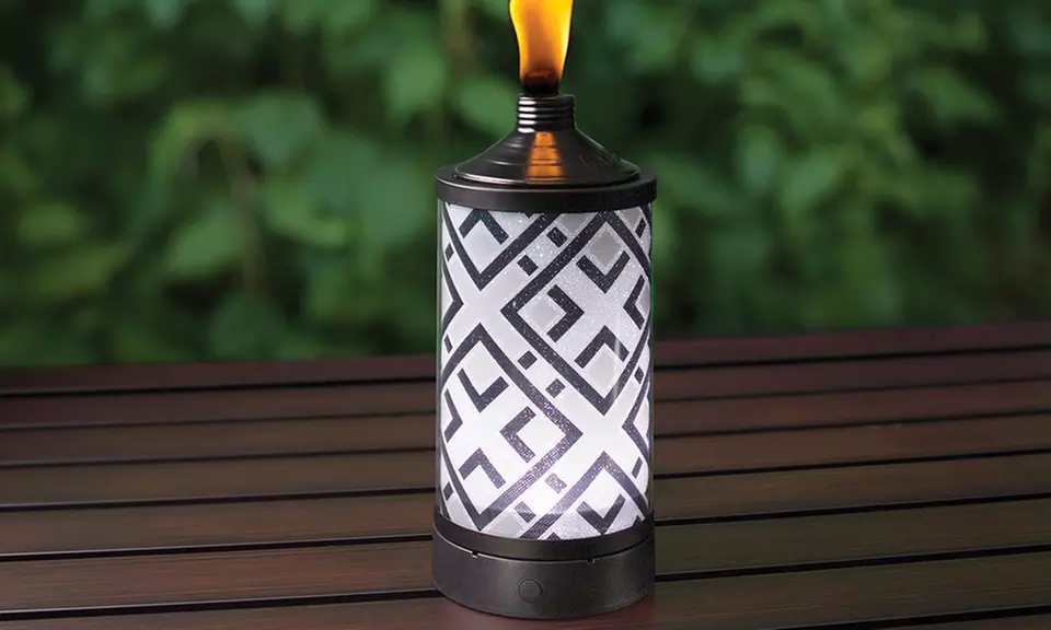 TIKI® Brand Multi-Color LED Table Torch with Fuel - Primary Image