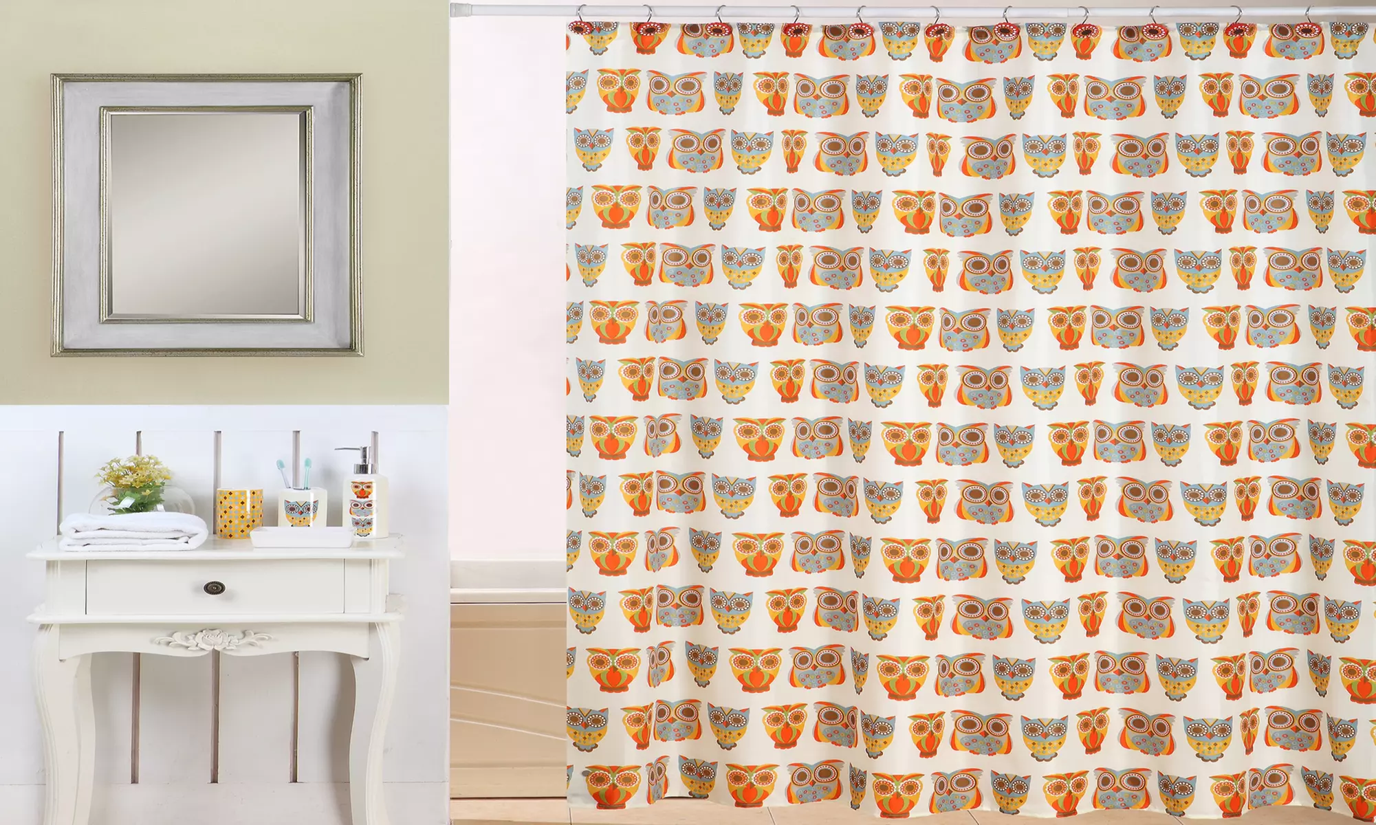 Bejeweled Owls Bath-in-a-Box Set (18-Piece) - Primary Image