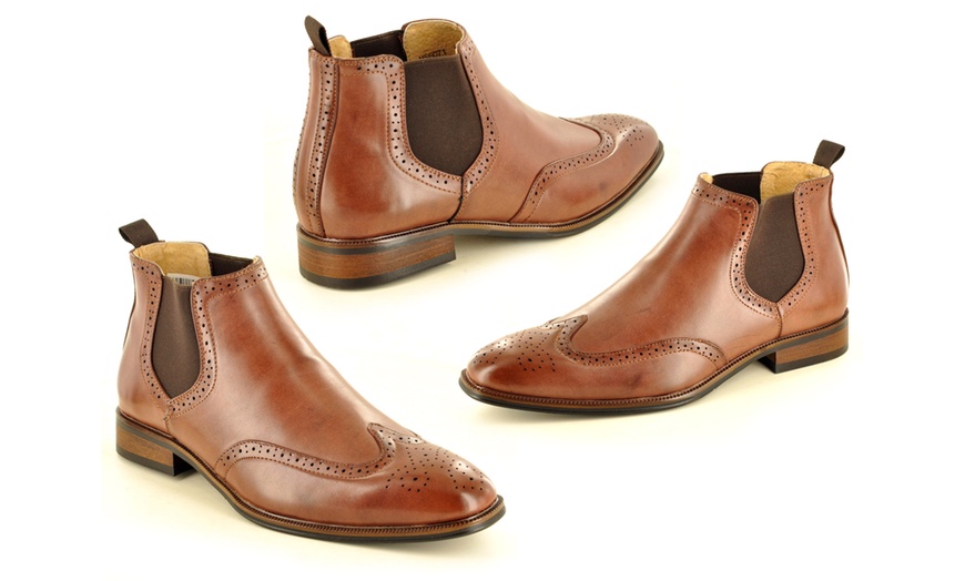 Image 12: Men's Faux Leather Brogues