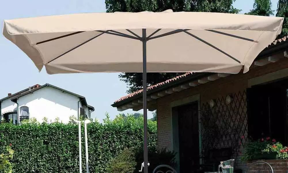 Ombrellone da giardino con palo centrale Bakaji