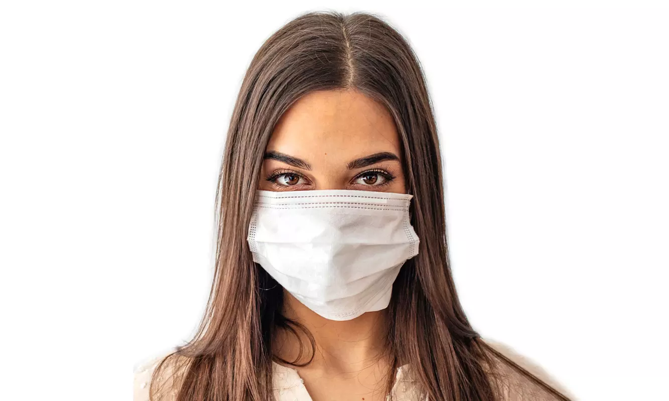 3-Ply Non-Medical Disposable Face Masks (50- or 150-Pack) - Second Medium