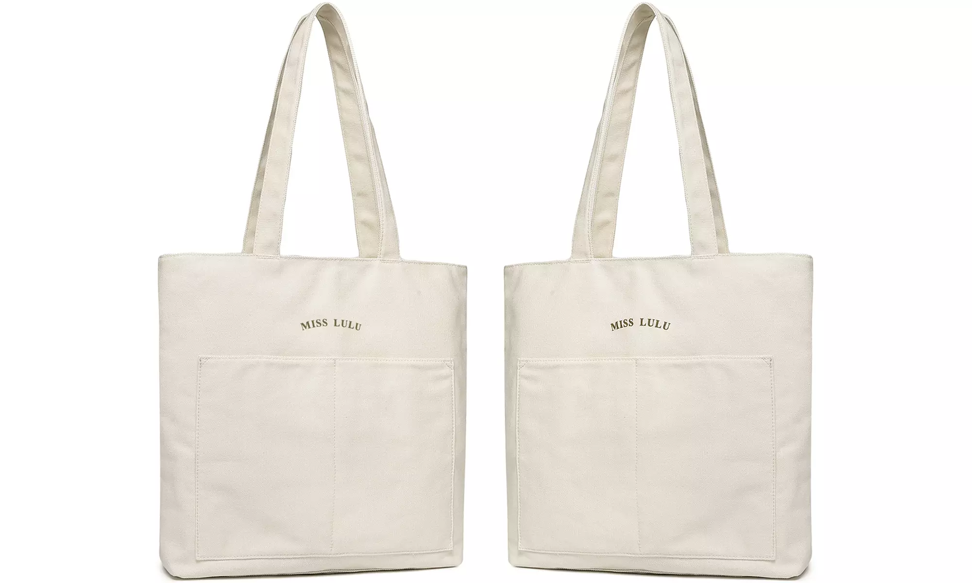 Daily Use Canvas Shoulder Bag Lage Capacity Shopping Bag Casual Bag