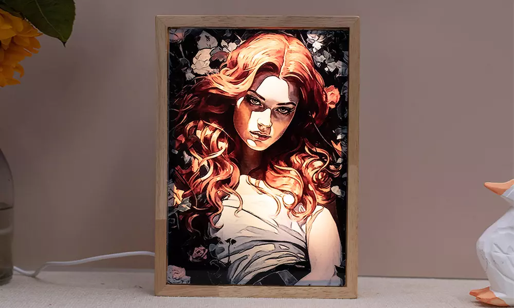 Foto-Lichtgemälde mit LED-Rahmen