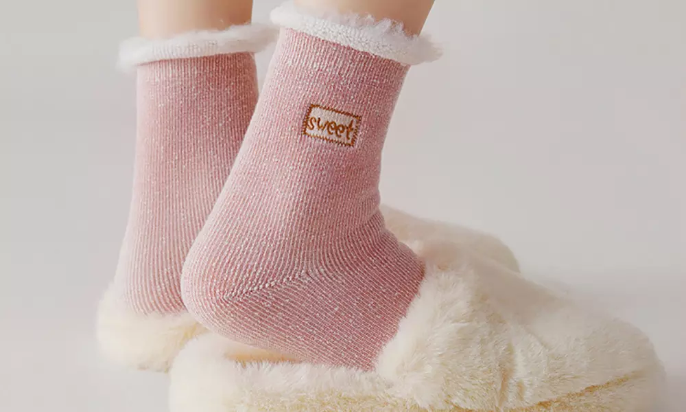 Chaussettes douces avec doublure en polaire