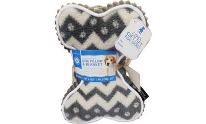 AKC Dog Pillow and Blanket Gift Set (2-Piece)