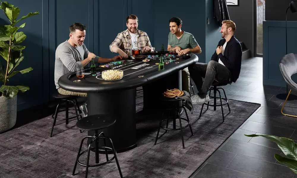 Home Deluxe LED-Pokertisch „Full house"