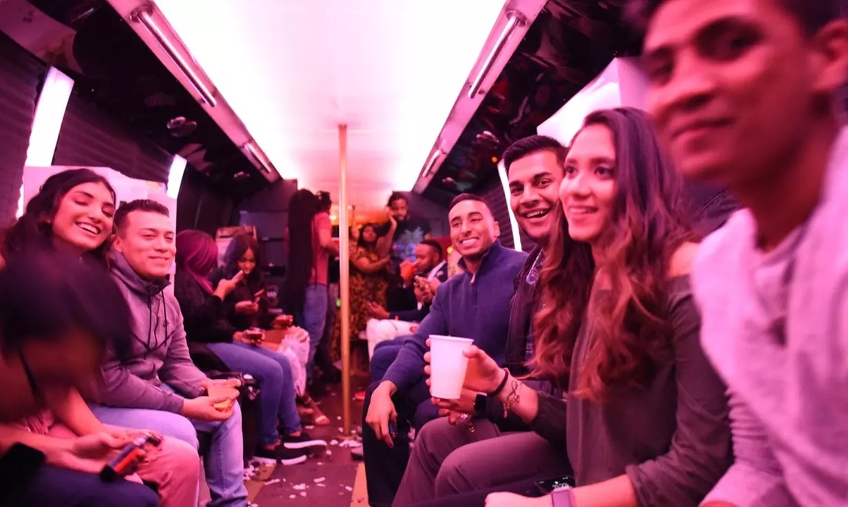 Three- or Four-Hour BYOB Party-Bus Rental at Miles Away Bus Tours (Up to 54% Off) - Second Medium