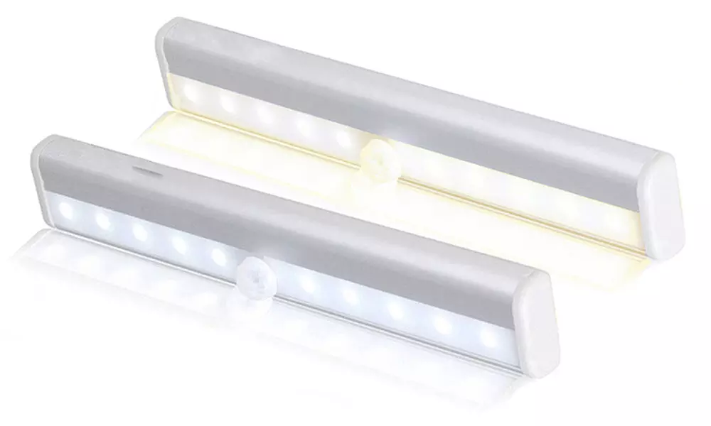 1 of 2 led-lampjes met bewegingssensor