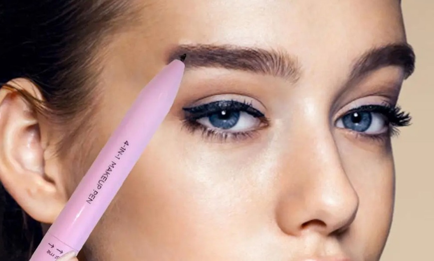 Image 2: Multifunctional Four-In-One Makeup Pen