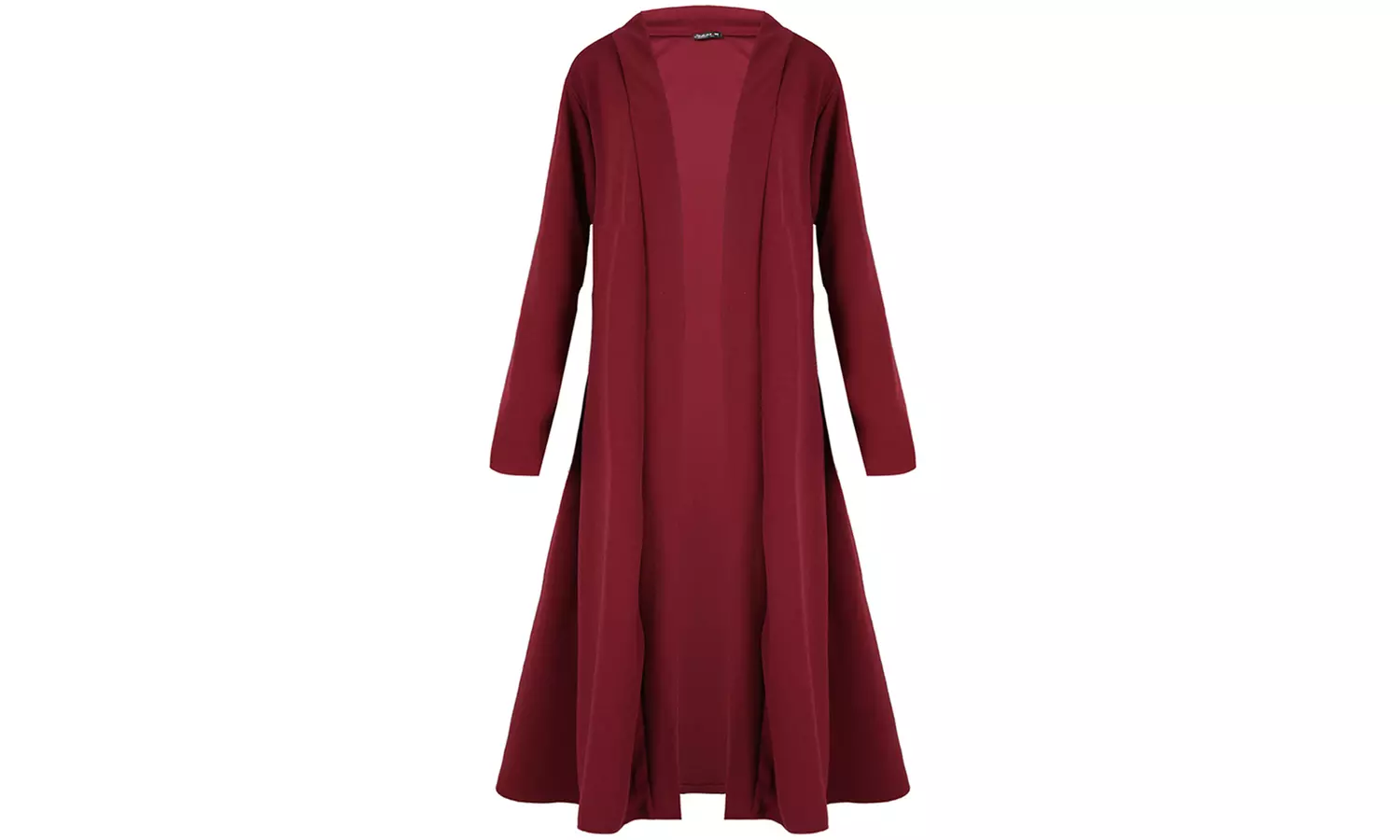 Cardigan long bas évasé avec manches longues - Second Medium