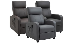 HomCom Massage Recliner Armchair