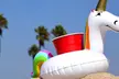 Unicorn-Shaped Pool Drink Holder Float (3-Pack) - Second Medium