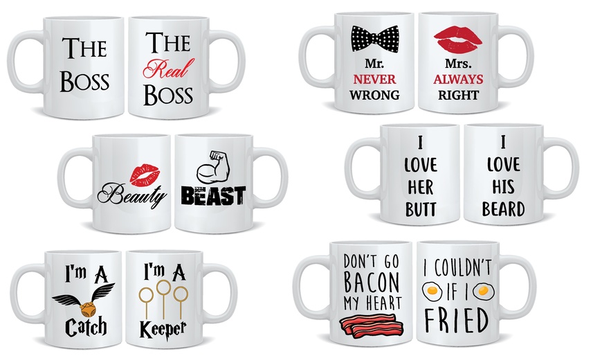 Image 1: Mr and Mrs Mugs