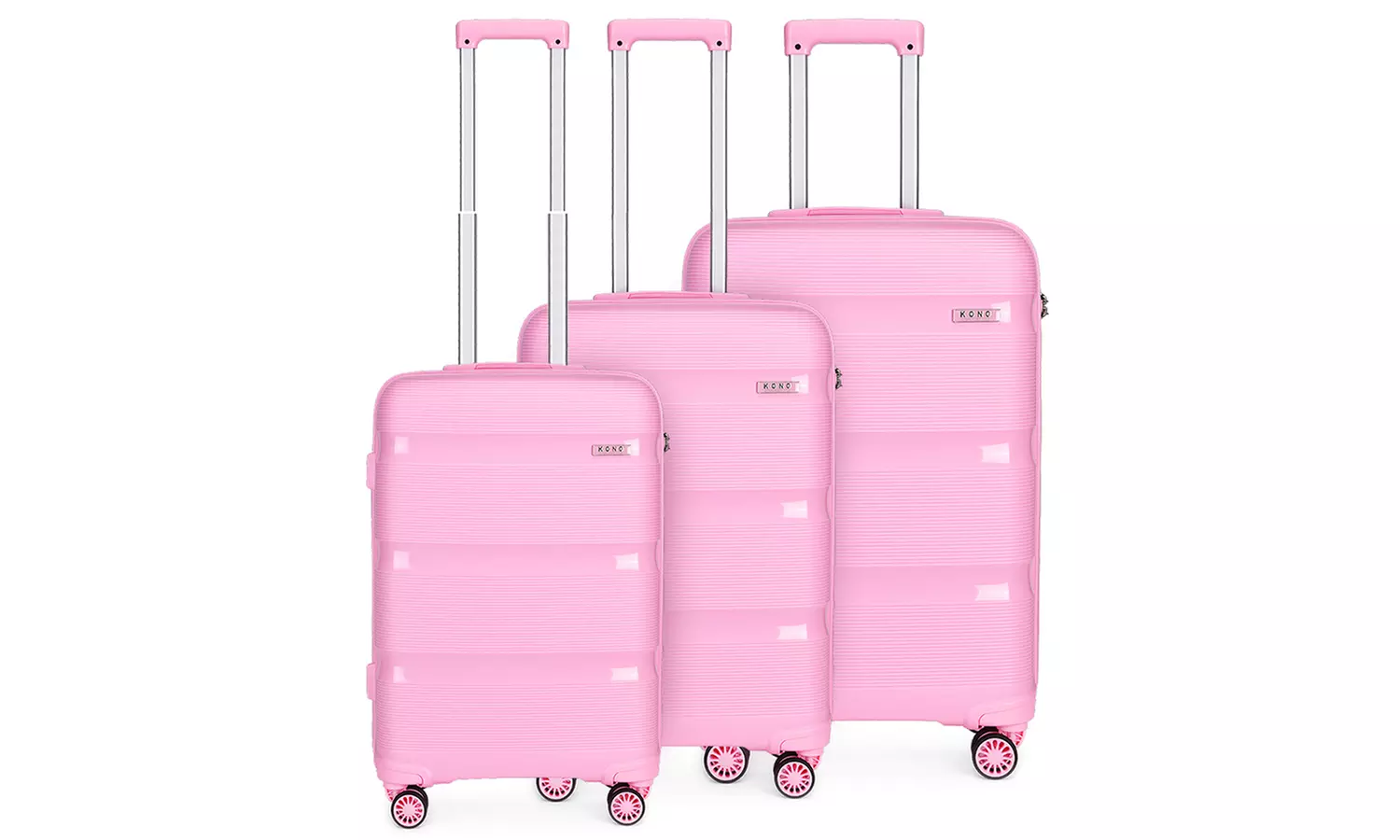 1x oder 3x KONO Hartschalen-Reisekoffer