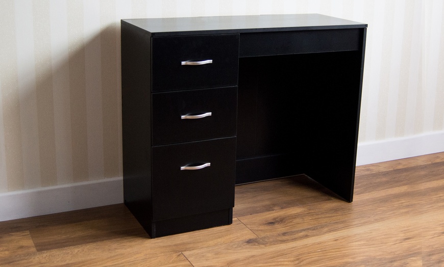 Image 2: Riano Three-Drawer Dressing Table