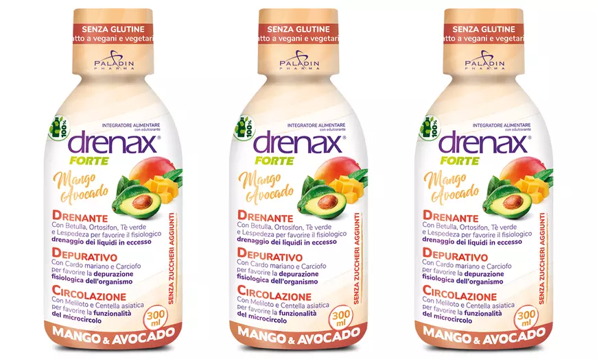 Image 2: 3, 4, 6 ou 9 flacons de compléments alimentaires "Drenax Forte" 300 ml