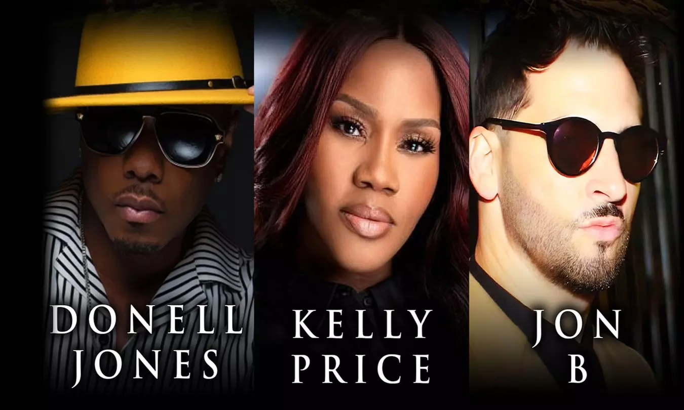 Donell Jones, Kelly Price, and Jon B on June 25 at 6:30 p.m. - Primary Image